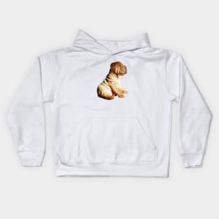 Shar Pei Cute Puppy Dog Kids Hoodie